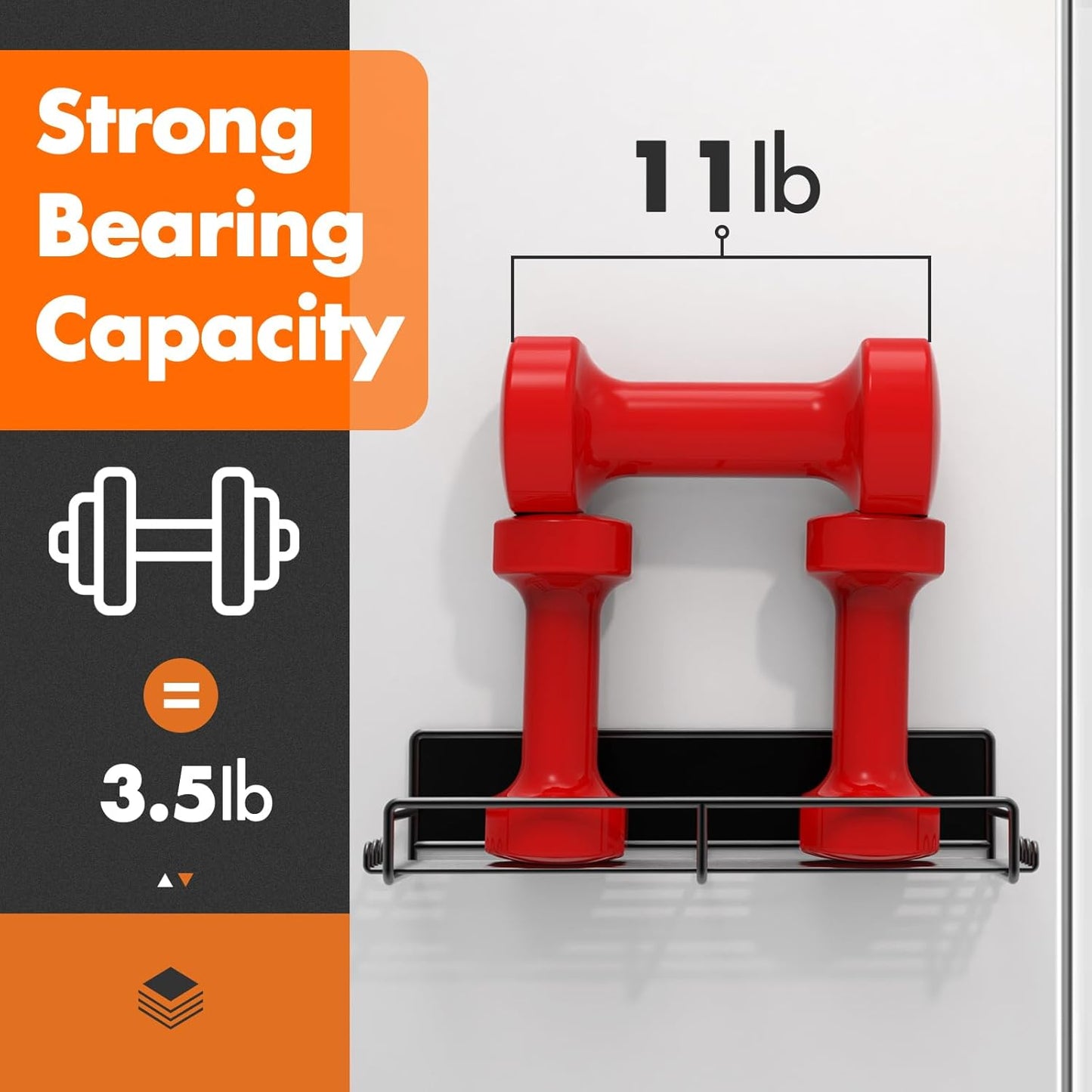 Magnetic Spice Rack for Refrigerator, 4 Pack Fridge Shelf with Hooks, Kitchen Organization and Storage Gadgets