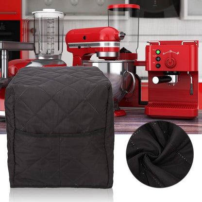 Washable Black Coffee Machine Cover, Protection for Kitchen Appliances
