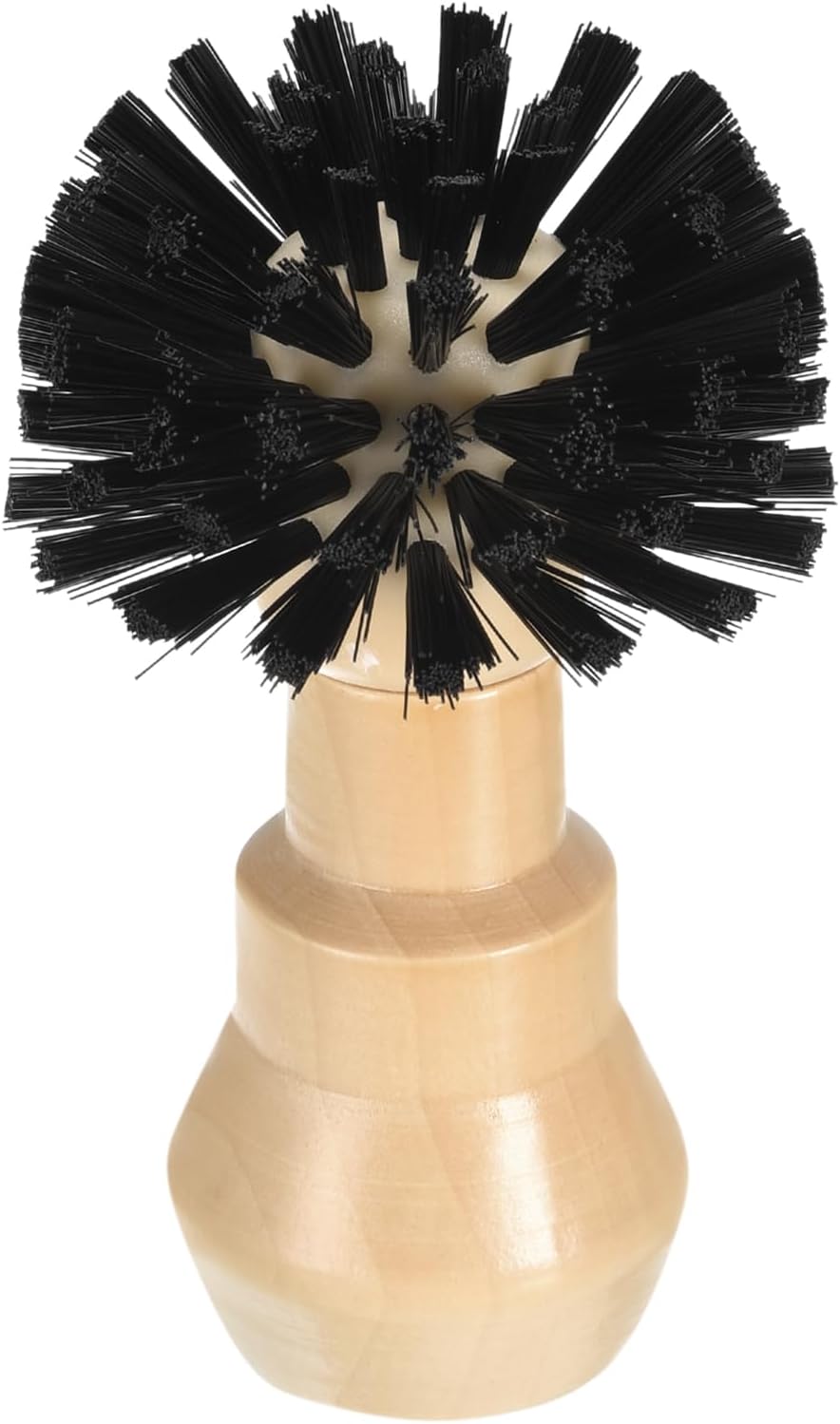 uxcell Coffee Portafilter Cleaning Brush - 1pcs Wooden Handle, 58mm Espresso Machine Portafilter Brush (Brown)