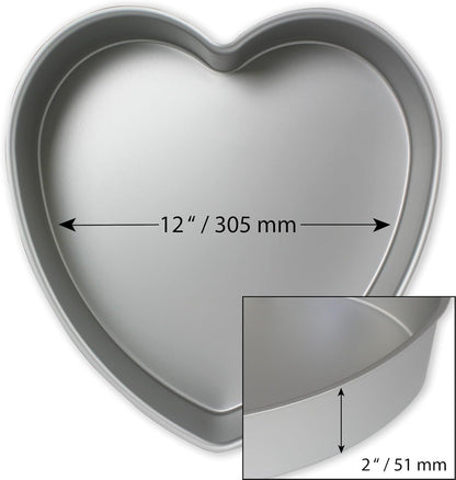 PME HRT122 Heart Cake Pan - 12 x 2-Inch