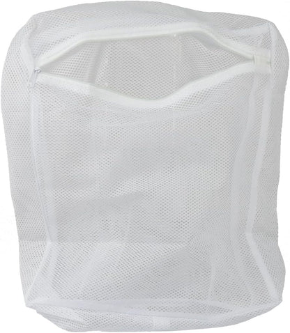 Home Basics Laundry Bag for Washing Machine, White | Lingerie Mesh Laundry Bag with Zipper | Washer Bags for Travel