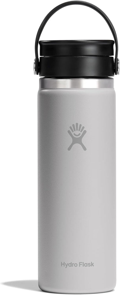 20 Oz Hydro Flask Flex Sip Coffee Tumbler Insulated Stainless Steel, Non Spill, Leak Proof Travel Coffee Cup Birch Gray