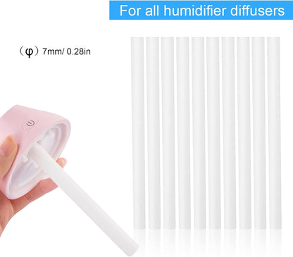 Filter Cotton Sticks, 10Pcs Mini Portable Humidifier Diffuser Replacement Sponges for USB Humidifier
