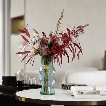 Bonsai Tree Pot for Fake Tree Modern Light Luxury Simulation Flower Art Set Decorazione Tavolo Da Pranzo Sala Conferenze Fiori Finti Fiori Secchi Decorazione Domestica Per Interni for Office Living Ro