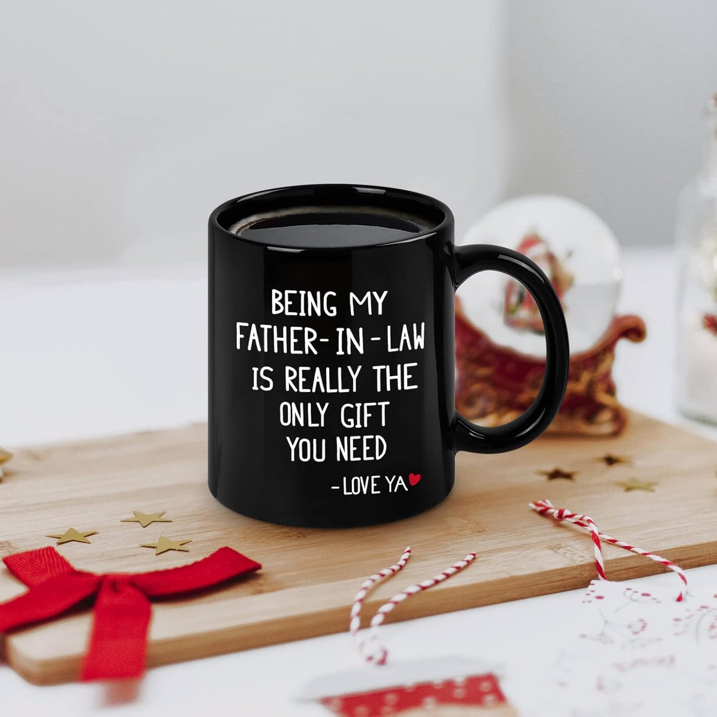 Being My Father-in-law Coffee Mug - 11 Oz Black Gift for Christmas Birthday or Father's Day from Daughter Son