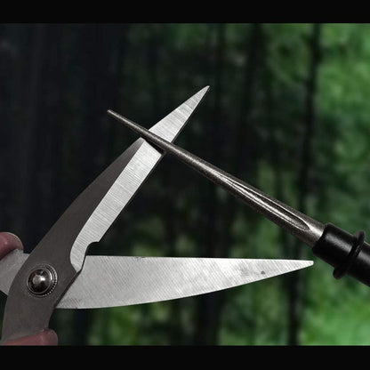 Cool Hand 4.5" Tapered Diamond Knife Sharpener Rod with Fish Hook, Gut Hook and Needle Sharpener, Grit 320/600, 2 Packs with Fine and Coarse grits, Easy to Carry, Serrated knife sharpener