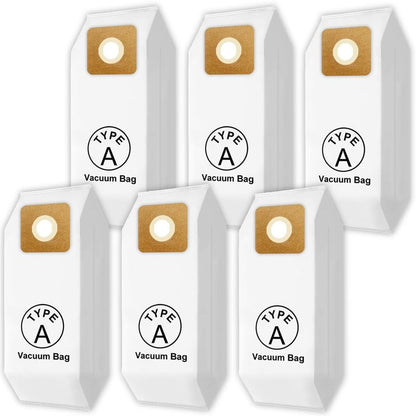 Type A Vacuum Bags for Riccar; HEPA Bags for Simplicity Type A, S20EZM, 5000, 6000 Series, S20E, S20SC, SAH-6 Uprights; Part # SAH-6, RAH-6, 6 Pack