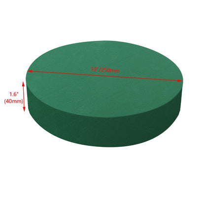 Pastlla 4 Pcs 10 Inch Floral Foam Blocks Large Dry and Wet Floral Foam for Diy Fresh Flowers, Artificial Flowers, Wedding Aisle Flowers Party Home Office Garden Decoration (Round)
