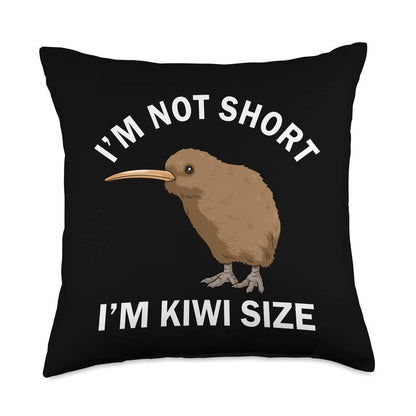 Funny Kiwi Gift Women Kawaii Kiwi Bird Gifts New Zealand Throw Pillow