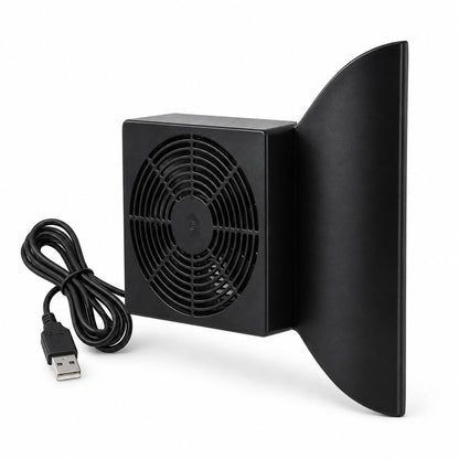 Cabinet Cooling Fan – No Drilling Required, Quiet Slim Fan for Home Theater AV Cabinets, Electronics Enclosures, Server Racks, and Ventilated Doors