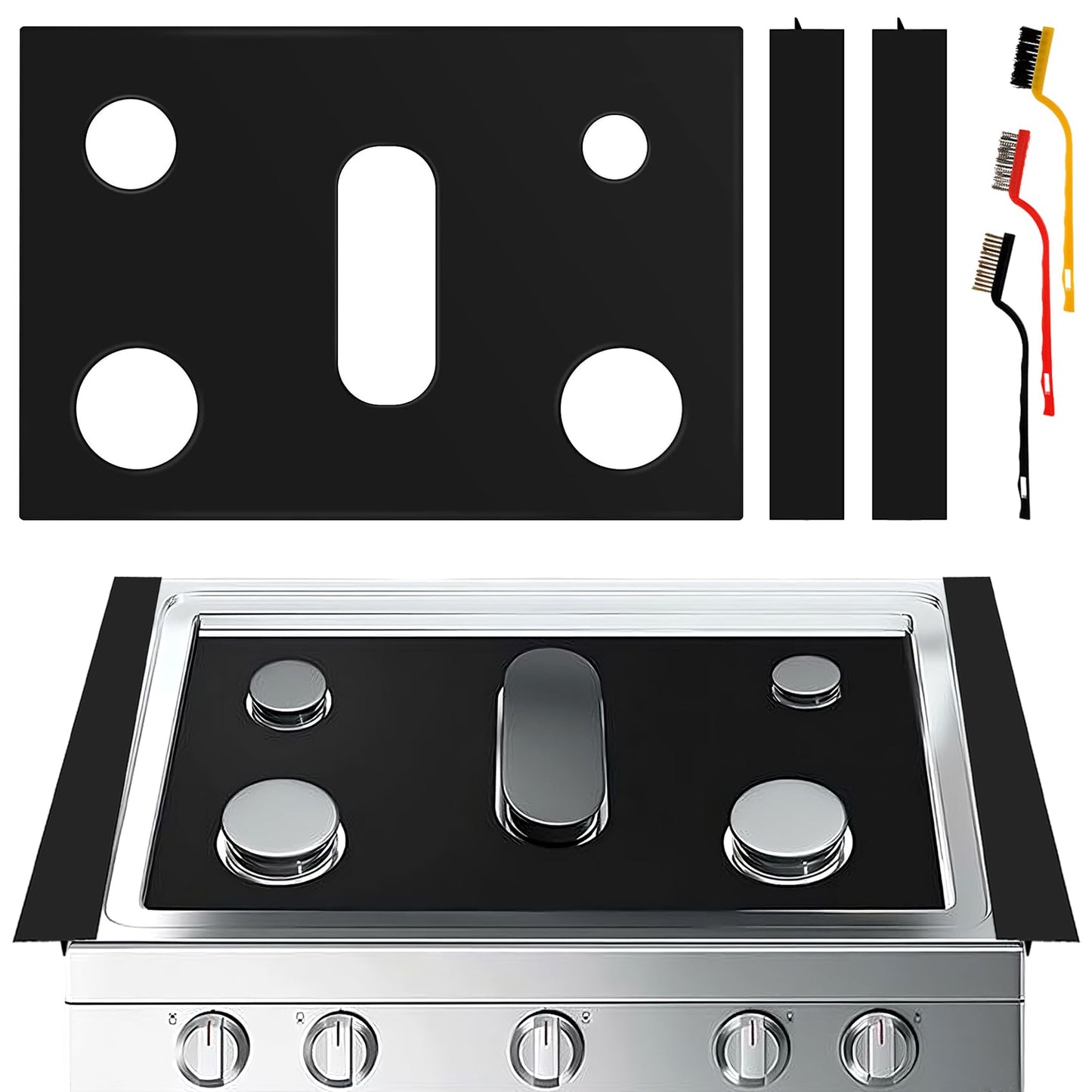 Stove Cover Gas Stove Top Burner Covers Protectors for Samsung Gas Range Stove Mat Protector Reusable,Oven Liners Mat,Non-Stick Washable Keep Stove Clean Stove Guard