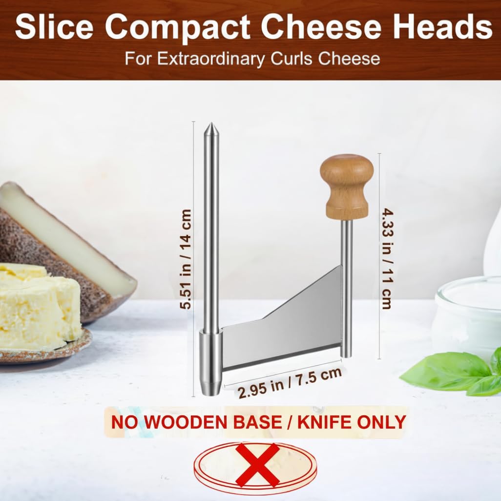 Homoyoyo Cheese Curler Wheel: Stainless Steel Cheese Butter Chocolate Shaver to Create Beautiful Rose-Shaped Cuts Revealing Its Rich Flavor for Restaurants, Cafes, Dessert Shops, Home (Slicer Only)