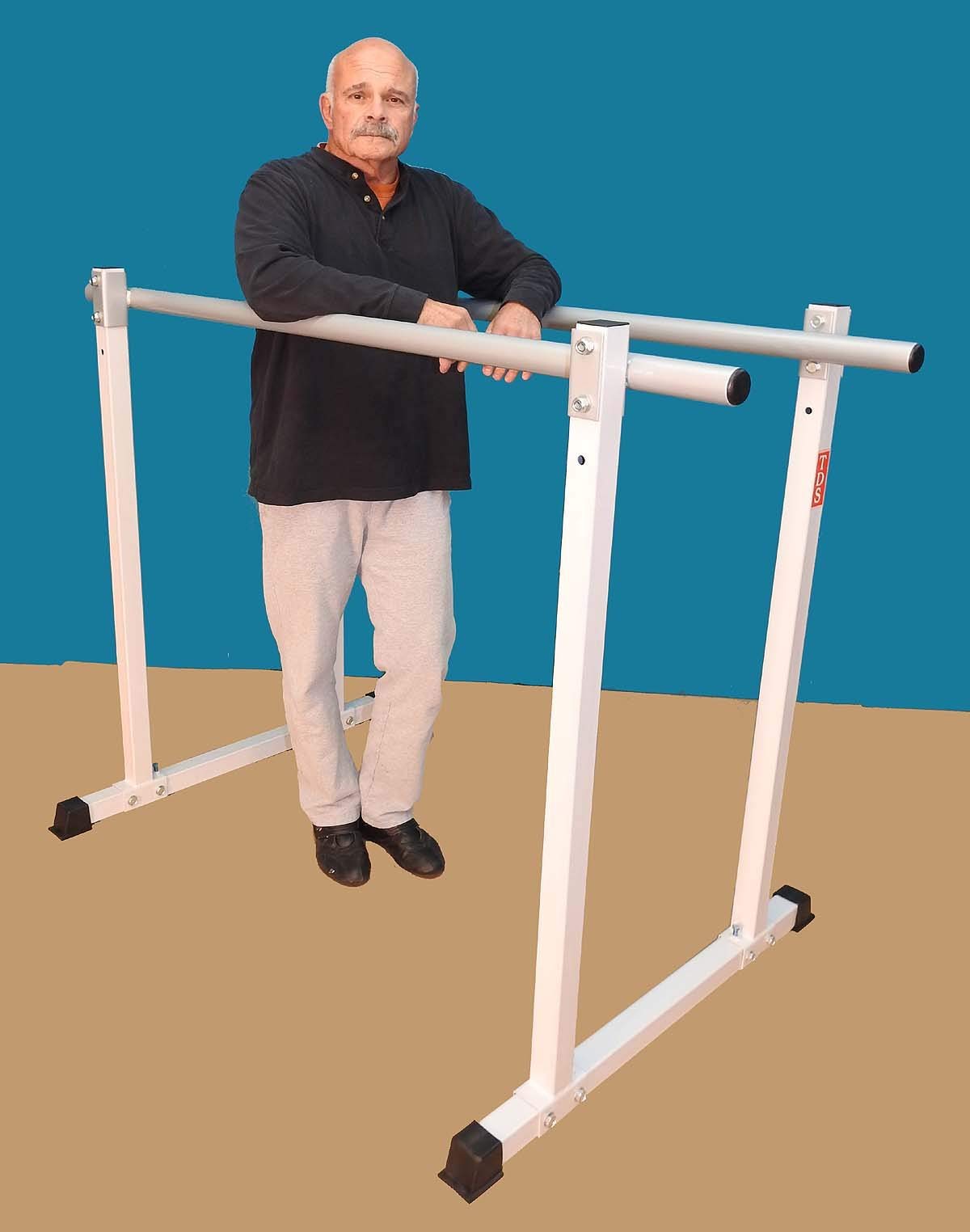 Titan Gymnastics Parallel Bar, (2) Adjustable Heights & (3) Adjustable Widths, with 2” Dia Parallel Bars – Made in The USA.