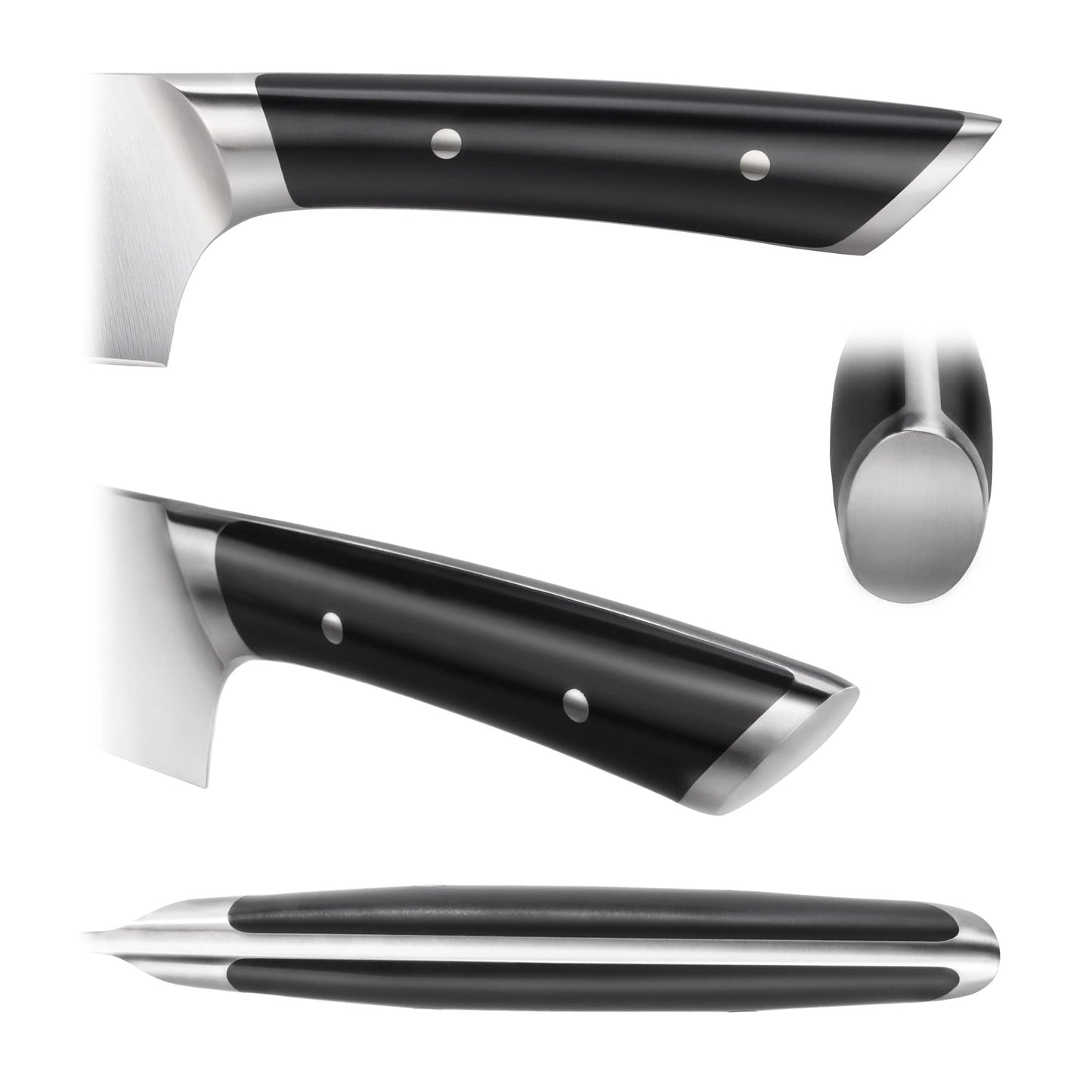 Cangshan HELENA Series German Steel Forged BBQ Knife Set (Black, 9-Piece Bag Set)