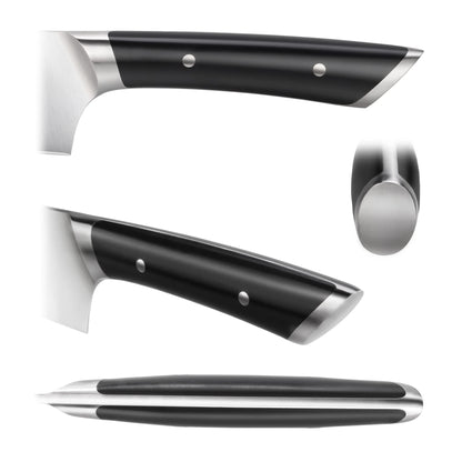 Cangshan HELENA Series German Steel Forged BBQ Knife Set (Black, 9-Piece Bag Set)