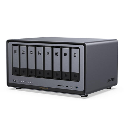 UGREEN NAS DXP8800 Plus 8-Bay Desktop NASync, Intel i5 1235u 10-Core CPU, 8GB DDR5 RAM, Bulit-in 128G SSD for System, 2*10GbE, 2*M.2 NVMe Slots, 8K HDMI, 2X TBT4, Network Attached Storage (Diskless)