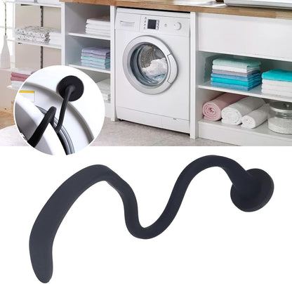 Front Load Washer Door Prop, Flexible Magnetic Washing Machine Door Holder, Universal for Front Load Washer (Black)