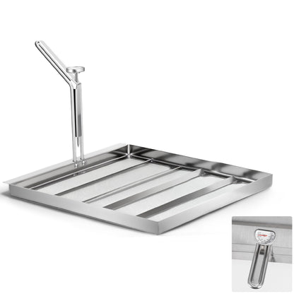 AF45 Commercial Deep Fryer Filter Strainer, 13.75" x 13.75", 304 Stainless Steel, Capture Grease & Debris Above 550 Microns, Extend Oil Life by 40%, Ideal for Commercial Kitchens & Restaurants