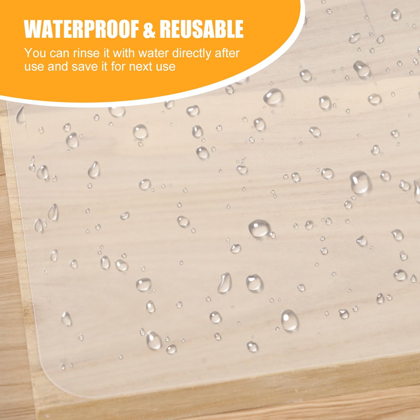 50 Pcs Plastic Cutting Boards for Kitchen, 15 x 11.8 Inch Flexible Frosted Cutting Mats, Clear Non-Porous Dishwasher Safe Chopping Boards, Non-Slip Plastic Placemats Table Mats