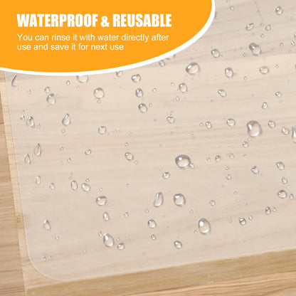 50 Pcs Plastic Cutting Boards for Kitchen, 15 x 11.8 Inch Flexible Frosted Cutting Mats, Clear Non-Porous Dishwasher Safe Chopping Boards, Non-Slip Plastic Placemats Table Mats