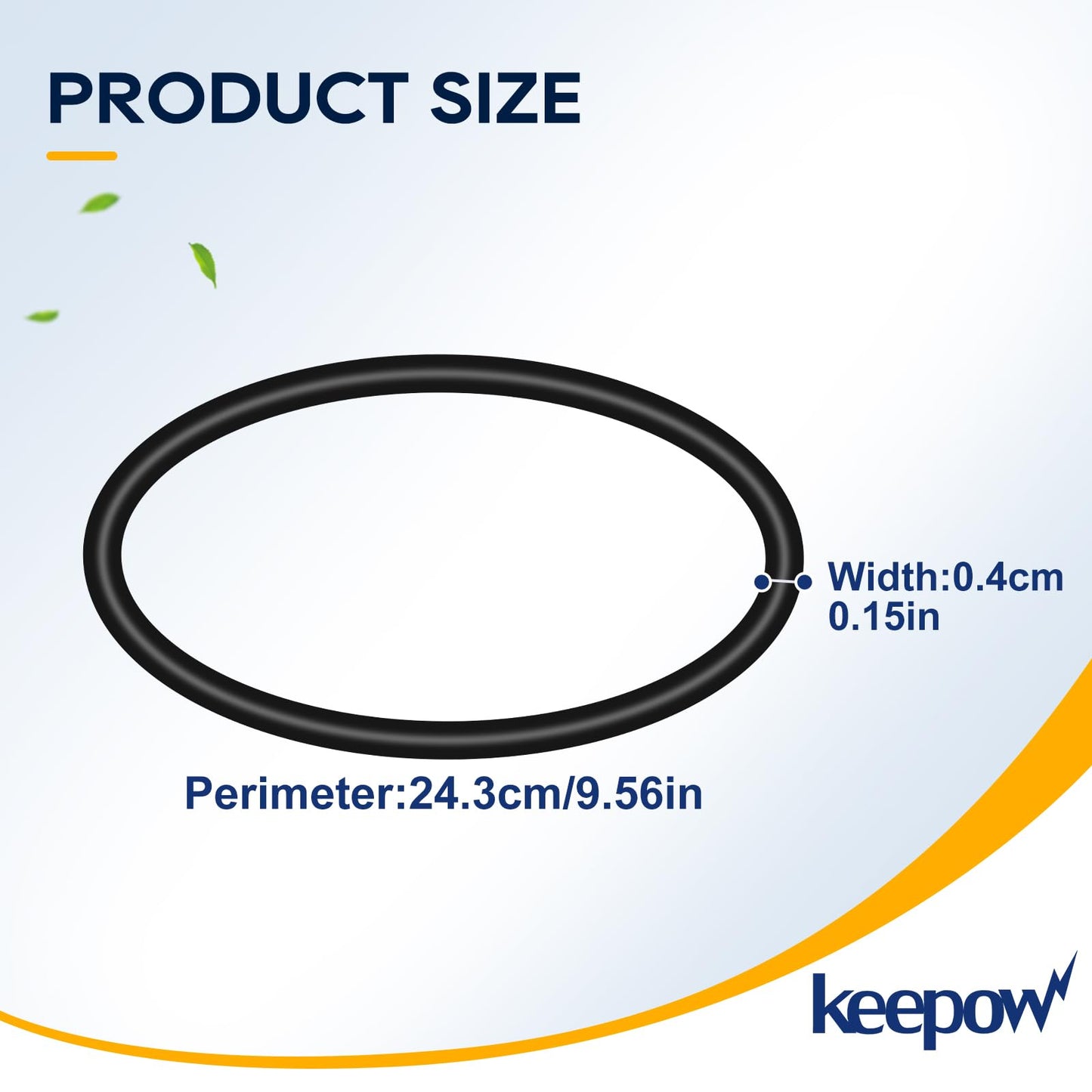 KEEPOW Rock Tumbler Belts Replacement Set Compatible with KomeStone Rock Tumbler K1 & K1 Pro & K3, 10 Pack