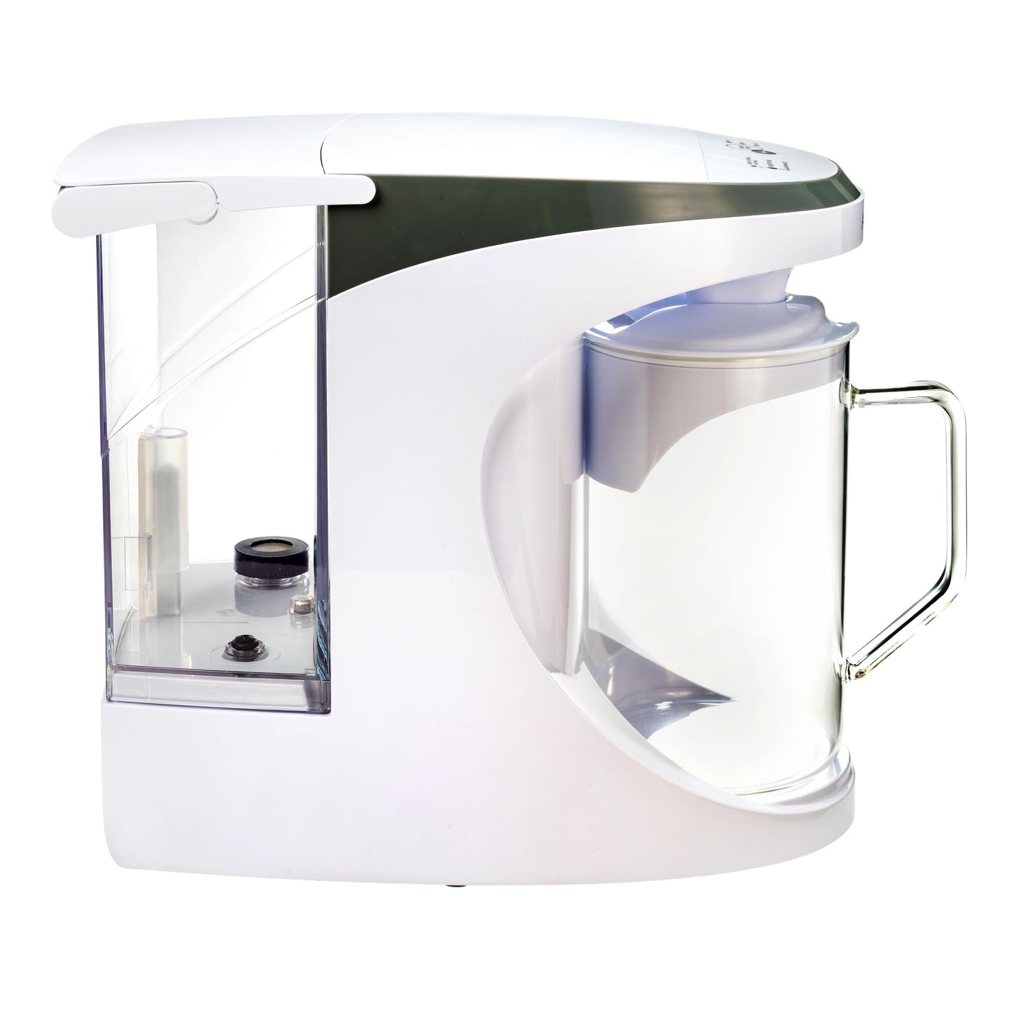 AquaTru Carafe Countertop Water Purifier | Compact 4-Stage Reverse Osmosis System with Glass Carafe Removes 84 Contaminants Including Forever Chemicals, Lead & Fluoride | No Plumbing