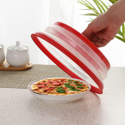 Collapsible Microwave Splatter Cover for Food, 10.5 Inch, Dishwasher-safe with Steam Vent, BPA-Free Silicone & Plastic