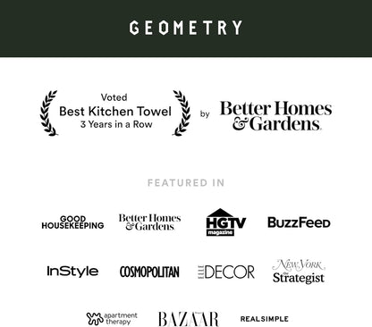 18" 30" 1 Pack GEOMETRY Kitchen Tea Towels - Quick Dry Microfiber Dish Towels for Kitchen All Lined Up, x