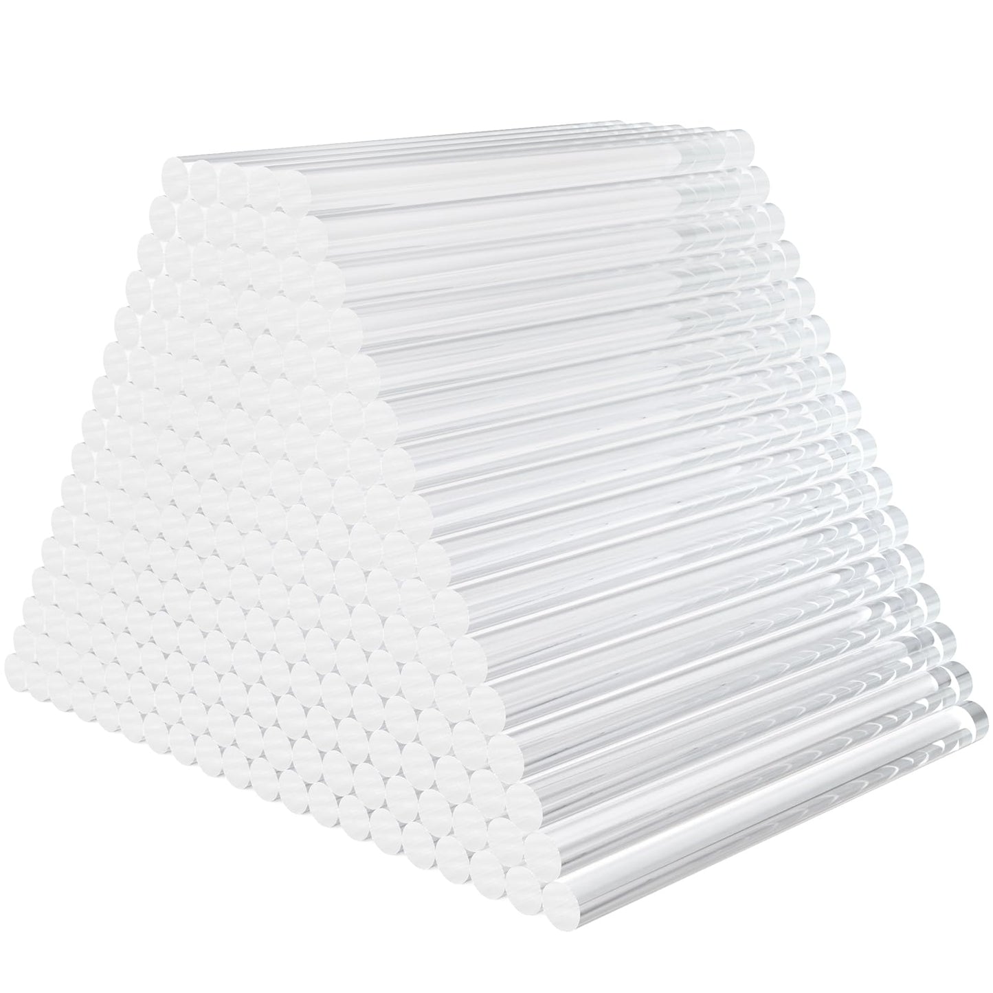 ENPOINT 200 Pack Crystal Clear Hot Glue Sticks - 4" Long x 0.27" Diameter Mini Hot Glue Sticks for Fabric, Wood, Metal, Glass, Plastic, Floral