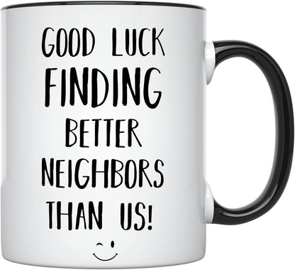 YouNique Designs Goodbye Neighbor Mug, 11 Ounces, Moving Away Coffee Cup for Friends and Neighbors