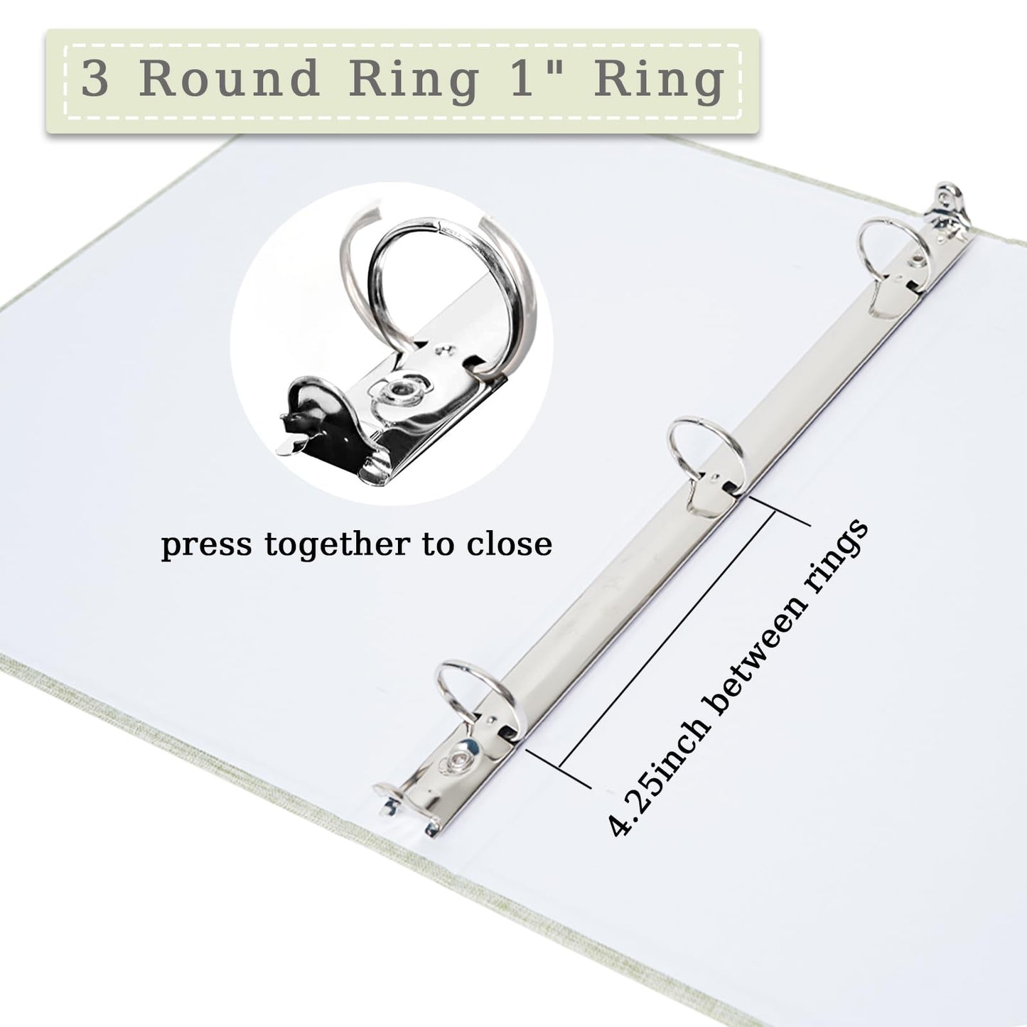 3 Ring Photo Album with Sticky Pages, Linen Scrapbook for Easy Customization - Perfect for 2x3, 4x6, 5x7, 8x10 Photos - 20 Sheets for Family Memories & Crafting