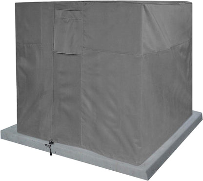 KHOMO GEAR Waterproof Heavy Duty Outdoor Air Conditioning Cover, Grey, AC Protector for Outside Units