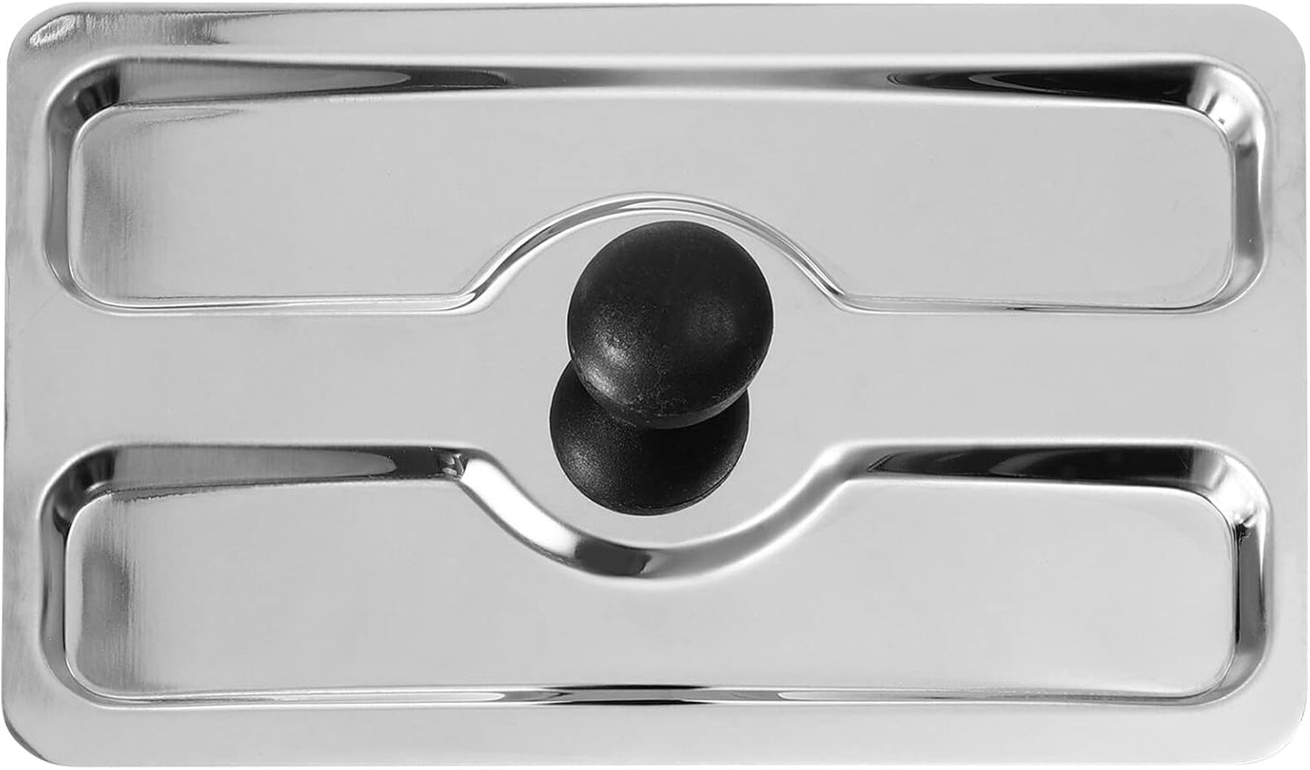LIFKOME Metal Toaster Dust Covers, Stainless Steel Electric Bread Maker Upper Covers for Toaster Appliance Accessories