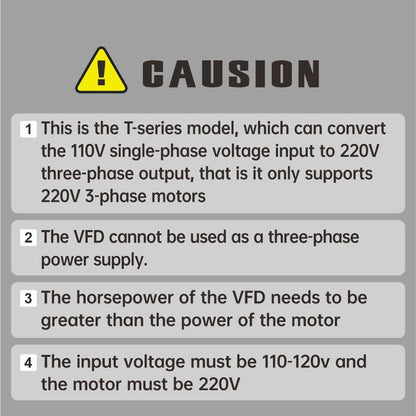 Huanyang VFD,110V 1-Phase to 220V 3-Phase,Variable Frequency Drive,for 220v 3phase 50/60hz Motor Speed Control (110V Input/220v Output-3hp)