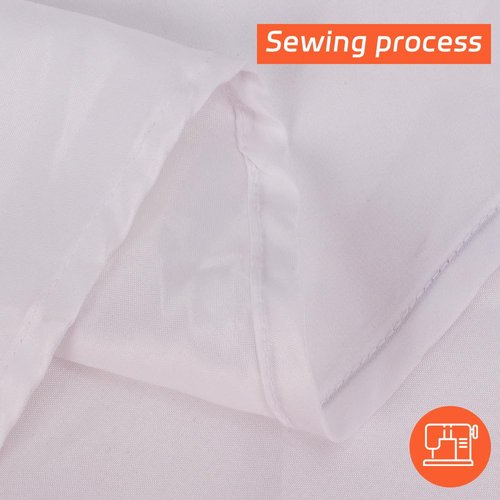 Cuckan 120 Inch Round Tablecloth, 10 Pack White Stain Resistant and Wrinkle-Free Polyester Table Cover for Wedding, Banquet, Party, Restaurant
