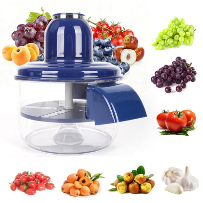 NKDFRI Automatic Grape Peeler Machine, Electric Garlic & Cherry Tomato Peeler Skin Remover Tool for Small Fruits, Effortless Peeling for Home Kitchen (Blue-1PC)