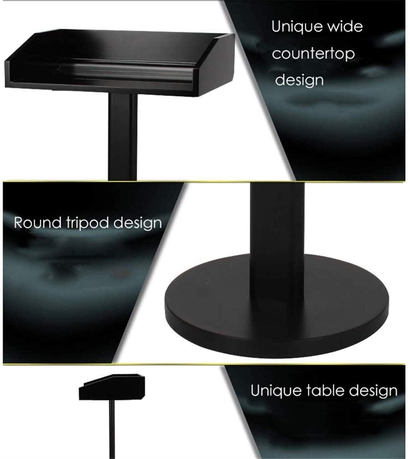 Lectern Podium Stand, Lectern Free-Standing Floor Standing Pulpit Hotel Restaurant Entrance Podium Welcome Table Speaking Stage Master of Ceremonies for Church School Presentation