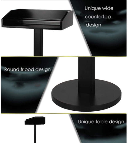 Lectern Podium Stand, Lectern Free-Standing Floor Standing Pulpit Hotel Restaurant Entrance Podium Welcome Table Speaking Stage Master of Ceremonies for Church School Presentation