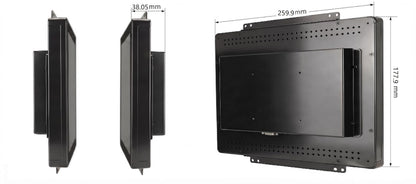 RIUIIN 10.1 Inch Industrial Open Frame Touch Monitor, 10-Point Multi-Touch Industrial Display,1280x800 Resolution Waterproof,VESA+Panel Mount, for Kiosk, Automation, POS,Vending.
