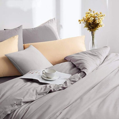 FLXXIE Microfiber Queen Pillowcases - Ultra Soft, Wrinkle & Fade Resistant | 20x30 Inches, Smoky Grey