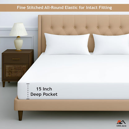 1 42 80 12'' ARlinen PC RV Bunk Mattress Protector Fitted Style, Terry Cotton, Waterproof, Breathable, Noiseless