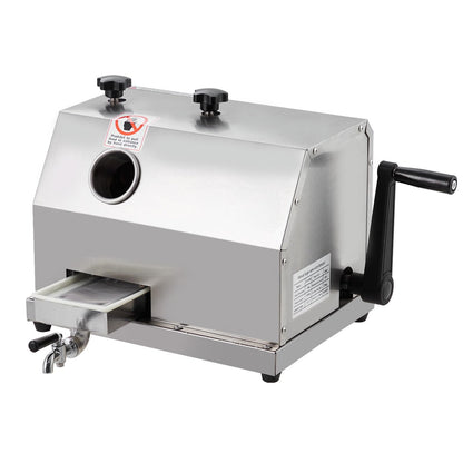Garvee Manual Sugar Cane Press Juicer, 3 Stainless Steel Rollers Commercial Sugarcane Juicer Machine, 2.4" Big Inlet, 110 LBS/H High Yield Sugar Cane Extractor