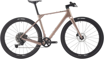 SAVADECK Carbon Gravel Bike - T800 Carbon Frame & Fork | Shimano U6000 11-Speed Groupset | Hydraulic Disc Brakes | 700CX40mm All-Terrain Tires | Men & Women Road/Off-Road Bicycle (53cm, Gold)