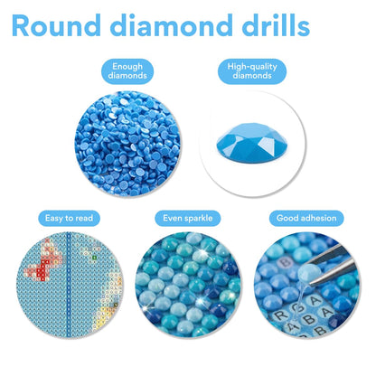 LuwoArte Hummingbird Diamond Art Kits for Adults,DIY Sparkling Bird Diamond Painting Kits on Canvas Round Diamond Gem,5D Full Drill Painting Kit Art and Crafts for Adult Home Wall Decor 12 X 16 inch
