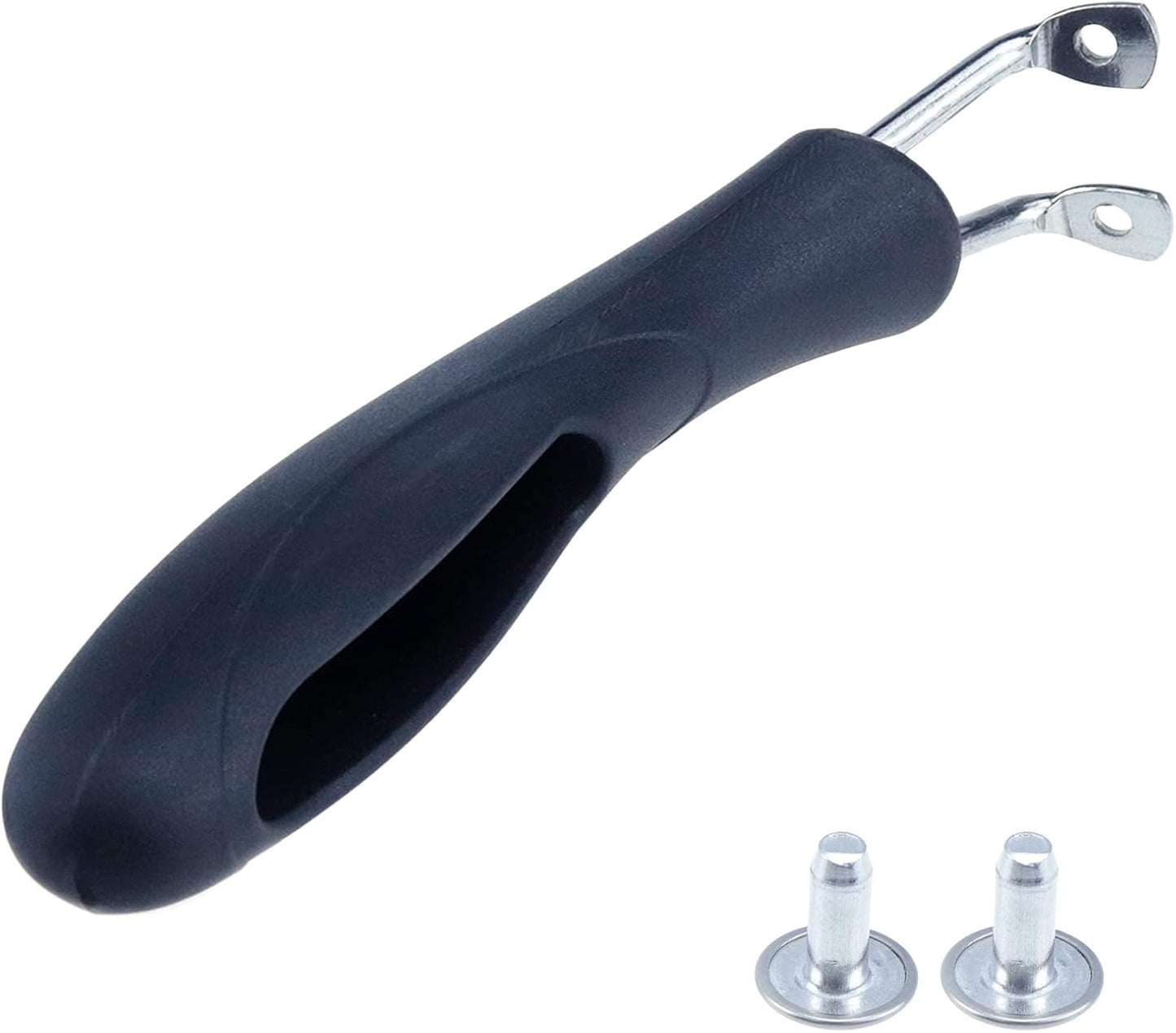 Universal Pot Handle, Bakelite Metal Replacement Cookware Handle with Screws and Screwdriver, 1Pcs (Black)
