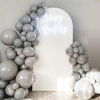 Gray Balloons 12 inch, Grey Latex Balloons 50pcs Party Balloons for Birthday Baby Shower Wedding Anniversary Party Decorations