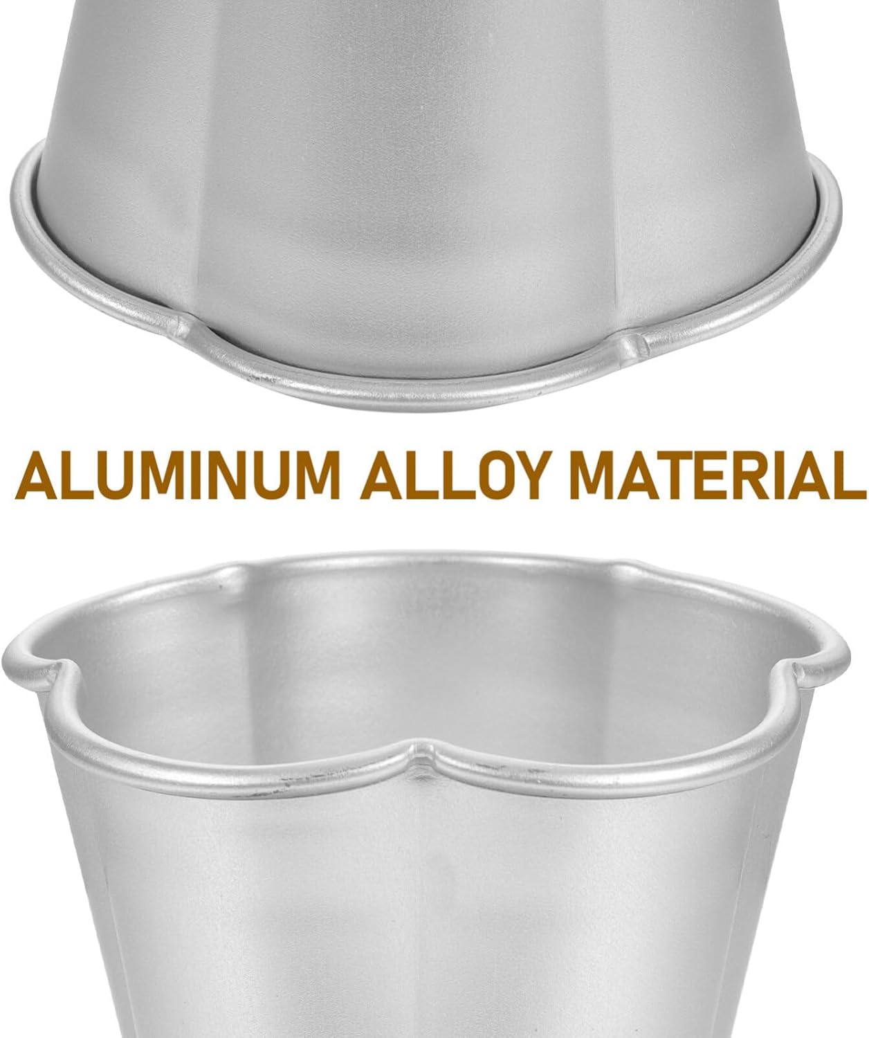Luxshiny 6pcs Cake Mold, Mini Cheesecake Pan, Chocolate Pan, Baking Tins, Round Aluminum Alloy