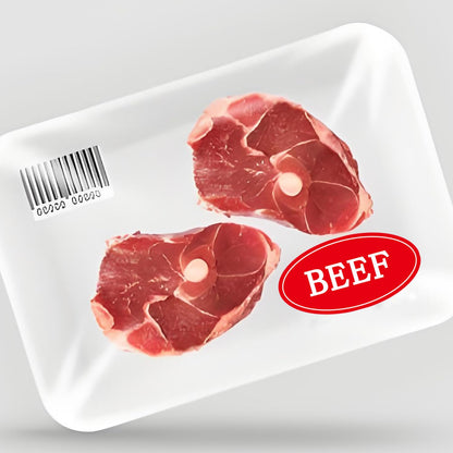 Beef Food Labeling or Butchers,Food Storage Labels,Beef Chicken Pork Meat Sticker Bundle for Meat Markets, Supermarkets,1.75 x 1 inch,500Pcs