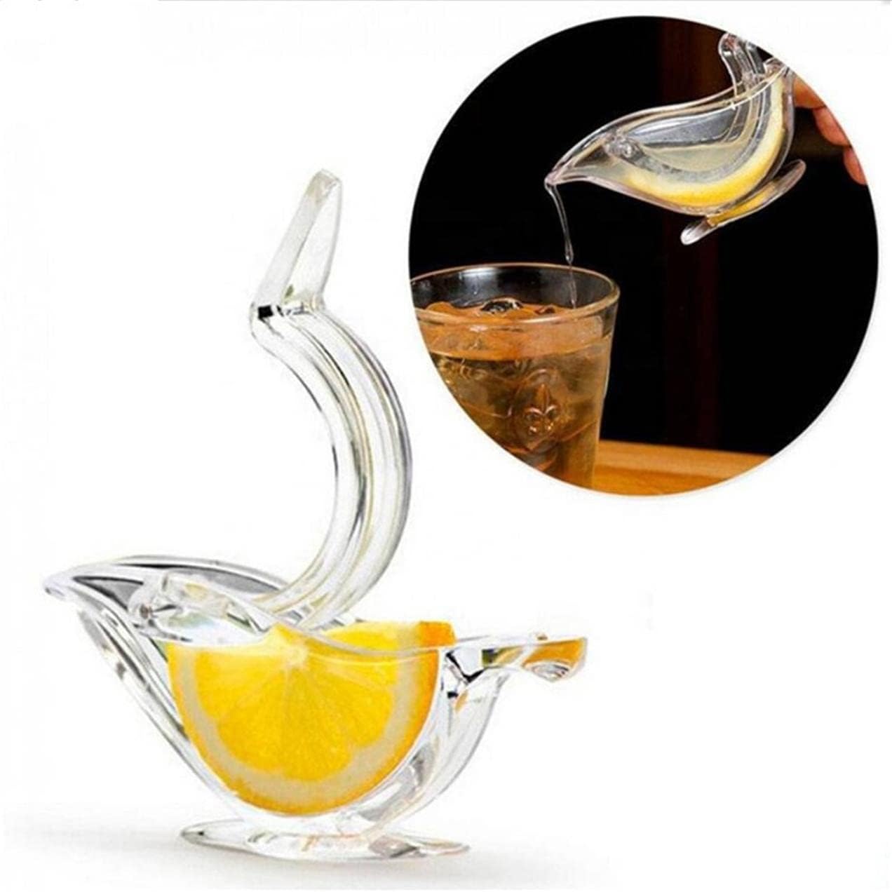 New Acrylic Manual Lemon Slice Squeezer, Portable Transparent Fruit Juicer, Hand Juicer for Orange Lemon