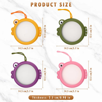 Dayinkes Set of 4 Fresh Food Containers, Reusable Silicone Storage Pods for Avocado, Onions, Tomatoes, Lemons – Reusable & Leak-Proof to Lock in Freshness